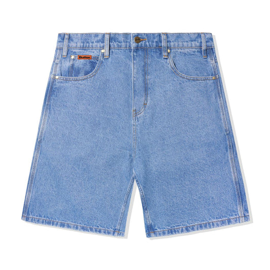 Butter Goods Baggy Denim Shorts Washed Indigo