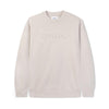Butter Goods Embossed Logo Crewneck Sweatshirt Cement