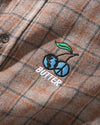 Butter Goods Cherry Flannel Shirt Taupe