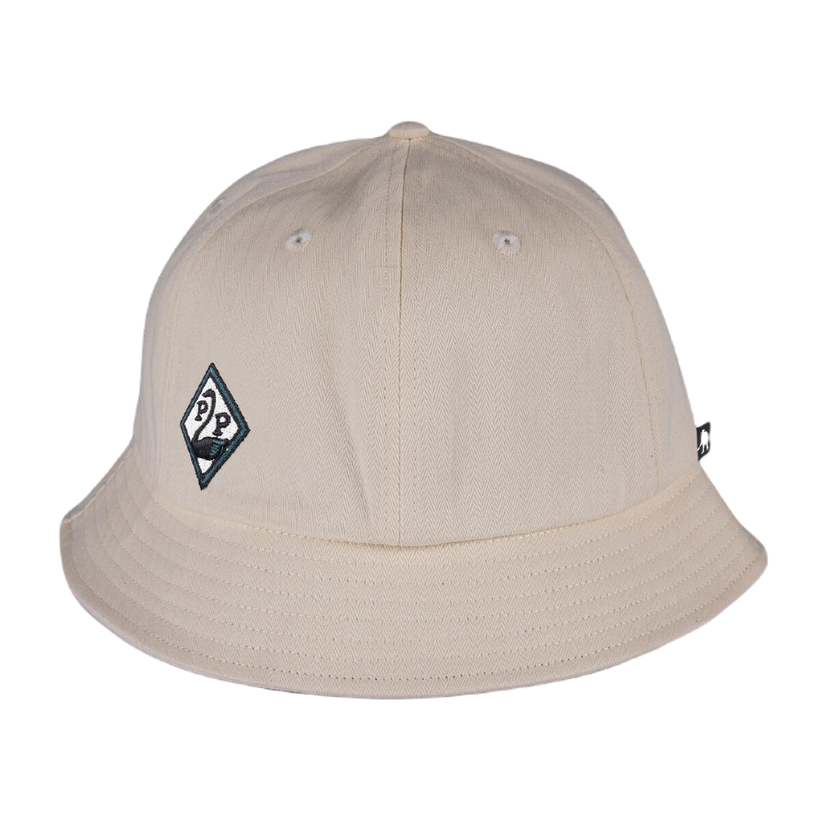 Pass Port Herringbone Bucket Hat Bone The Skateboard Shop
