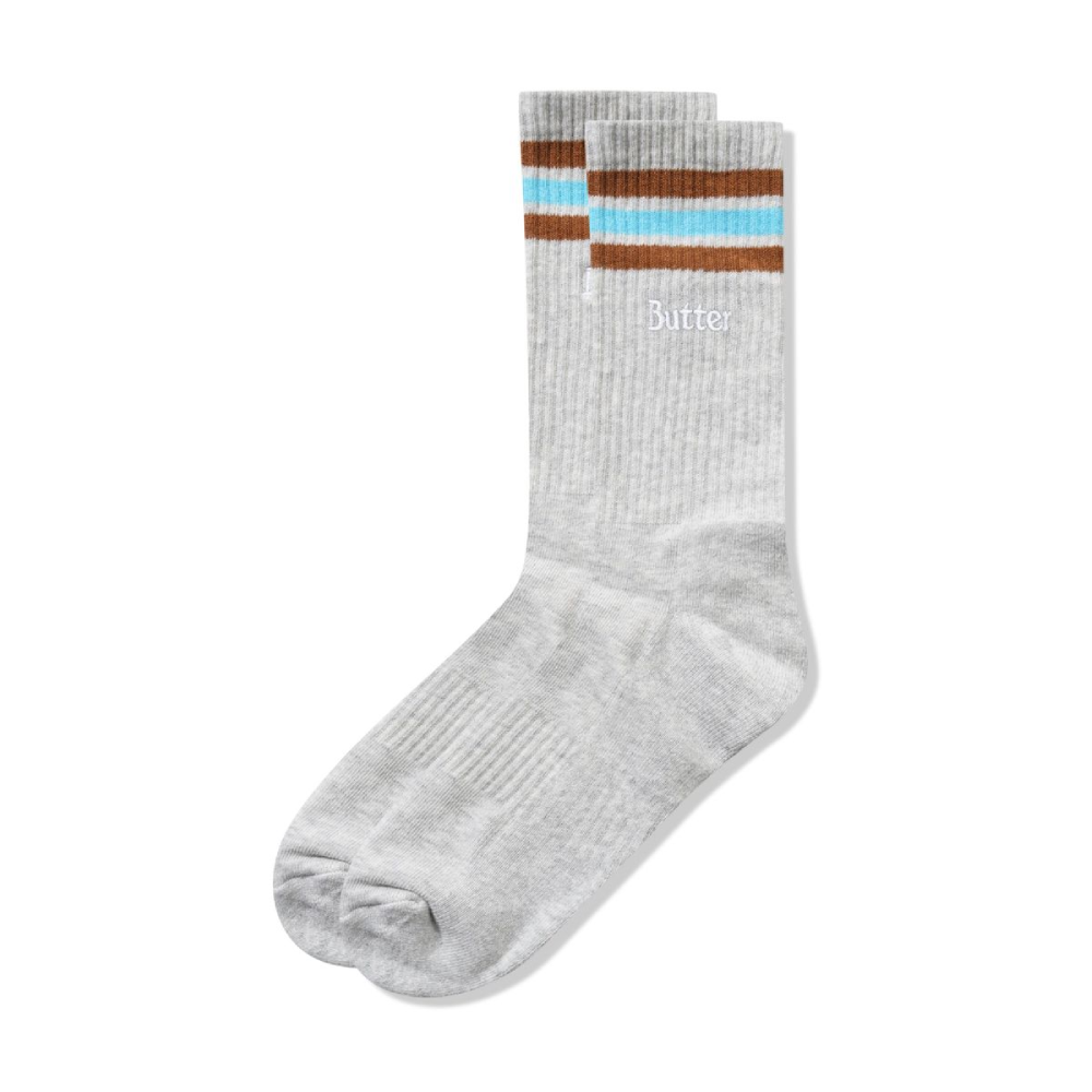 Butter Goods Stripe Socks Ash