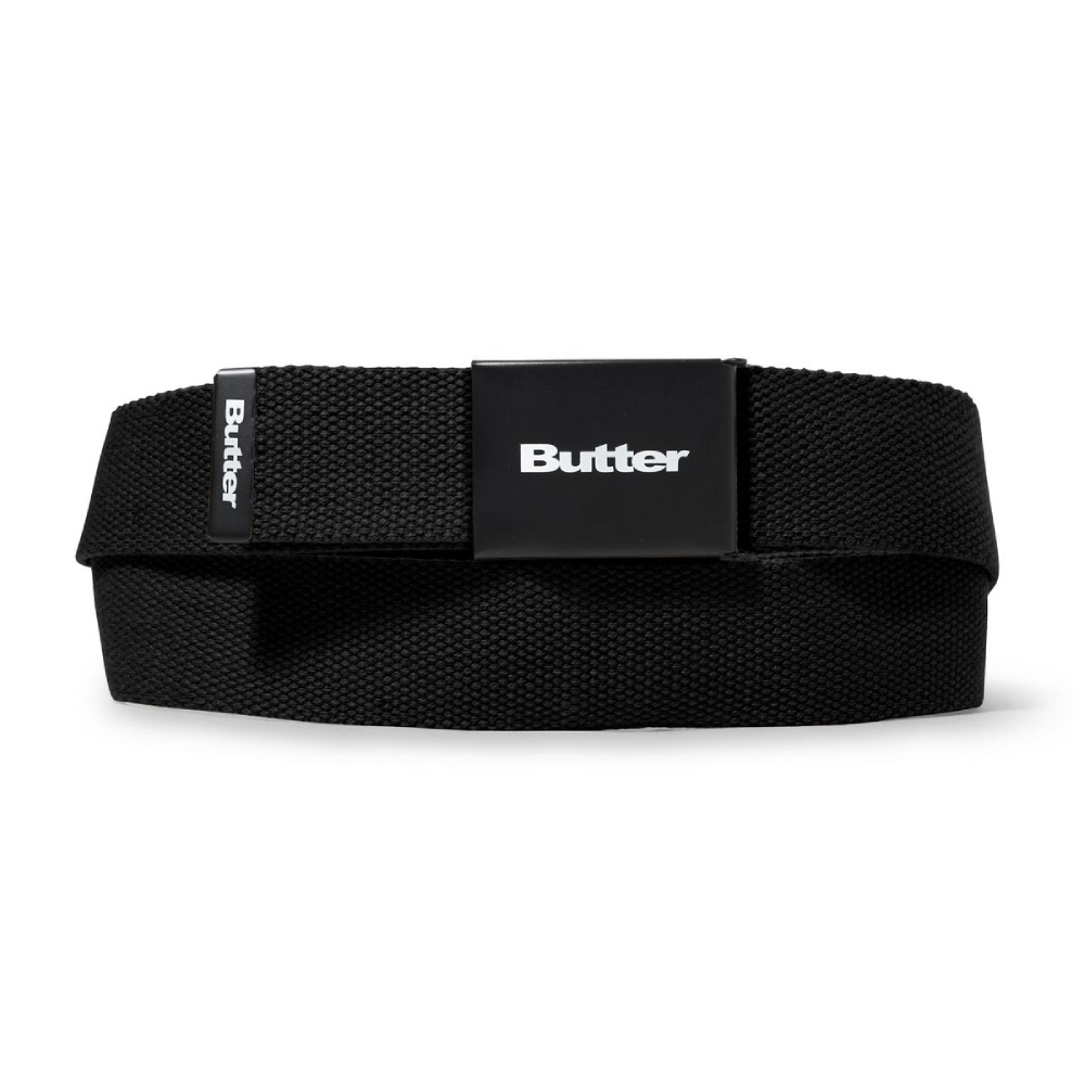 Butter Goods Logo Woven Belt Black