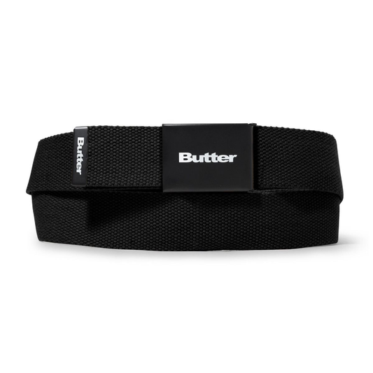 Butter Goods Logo Woven Belt Black