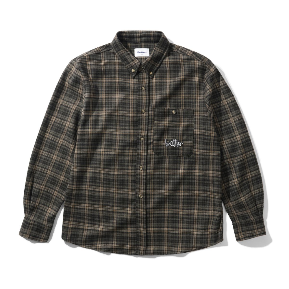 Butter Goods Connection Shirt Black/Taupe