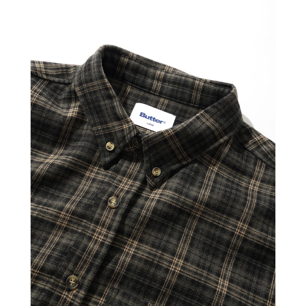 Butter Goods Connection Shirt Black/Taupe