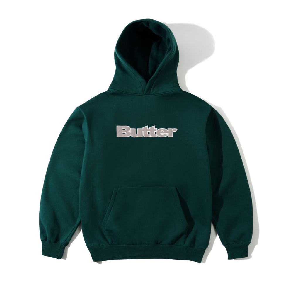 Butter Goods Ripstop Logo Applique Hood Forest