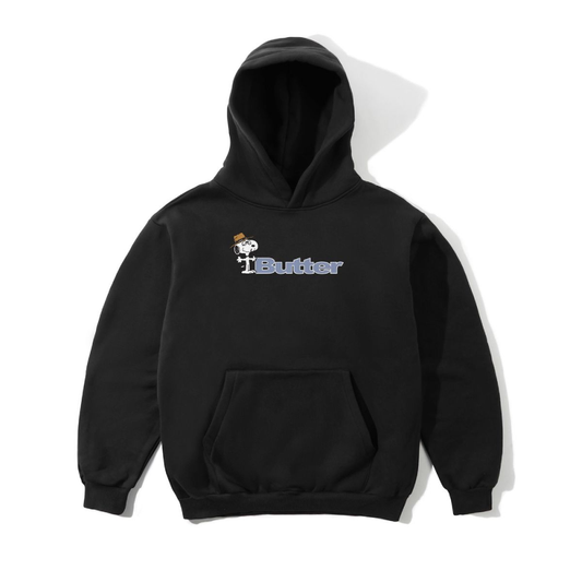 Butter Goods X Peanuts Spike Pullover Hood Black
