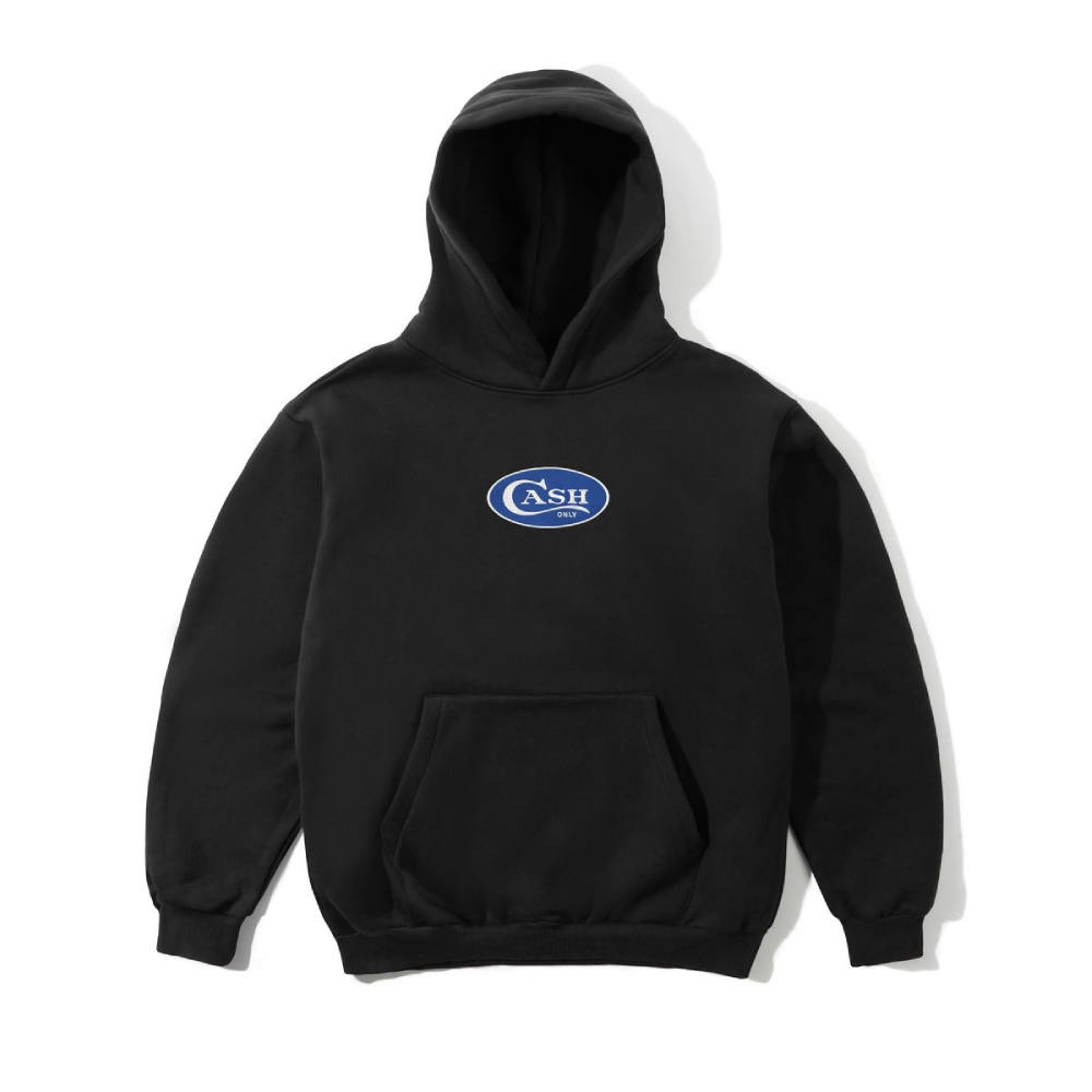 Cash Only Emblem Pullover Hoodie Black