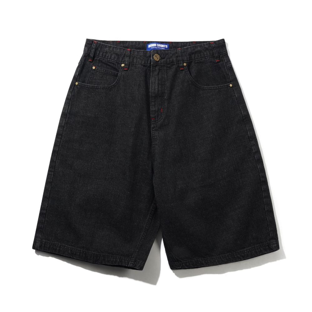 Butter Goods Blotch Denim Shorts Streaky Black