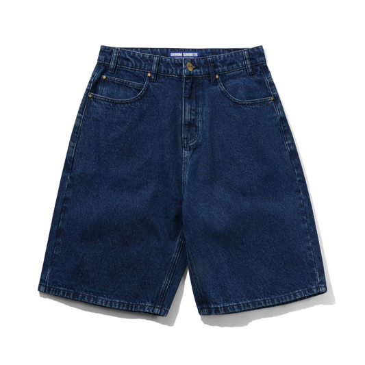 Butter Goods Baggy Denim Shorts Dark Blue