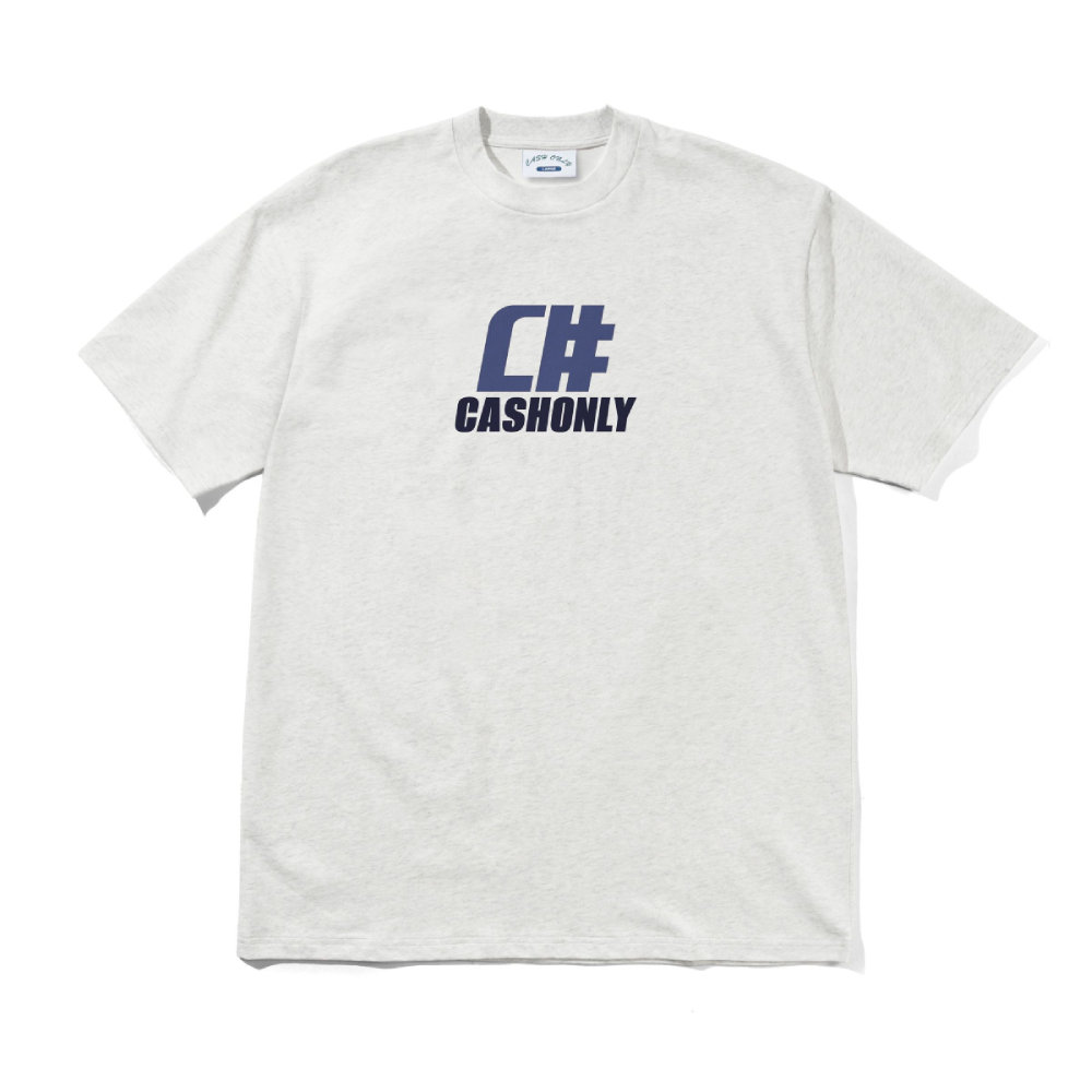 Cash Only Numeric T-Shirt Ash