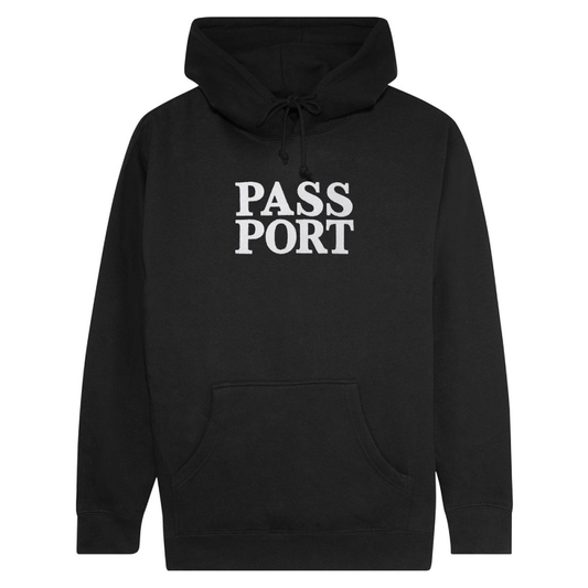 Pass~Port Official Stacked Hood Black