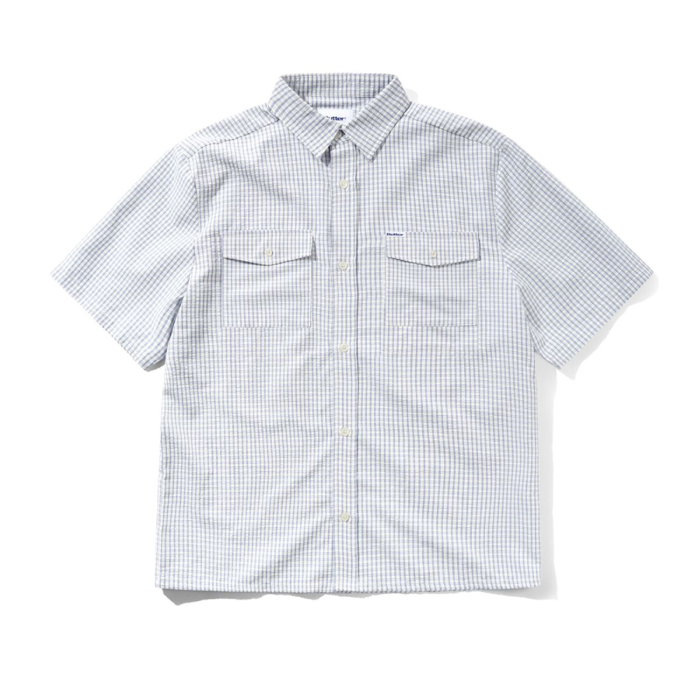 Butter Goods Grid S/S Shirt Blue