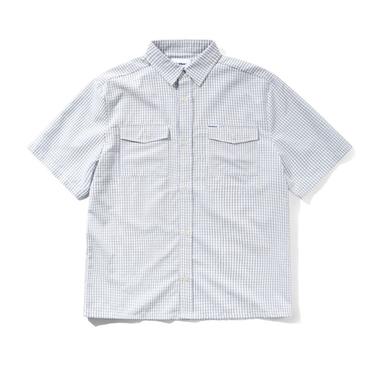Butter Goods Grid S/S Shirt Blue
