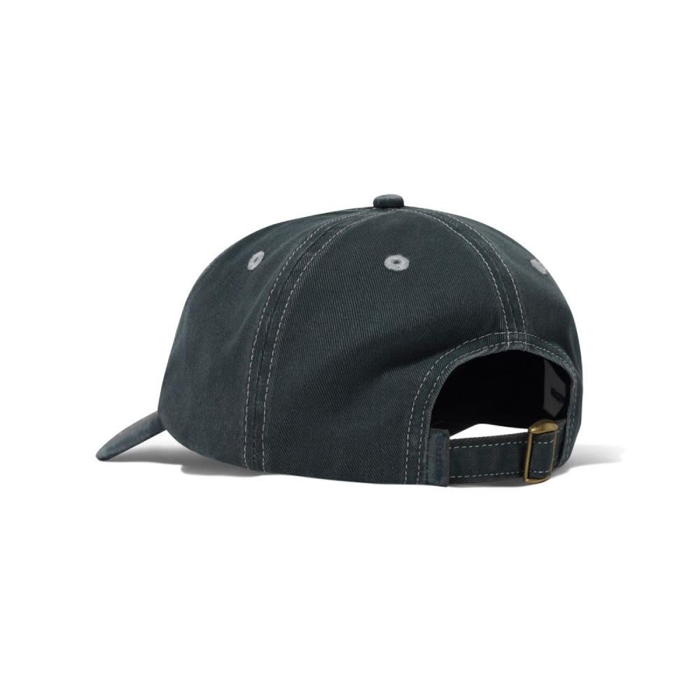 BUtter Good Rounded Logo 6 Panel Cap Washed Black
