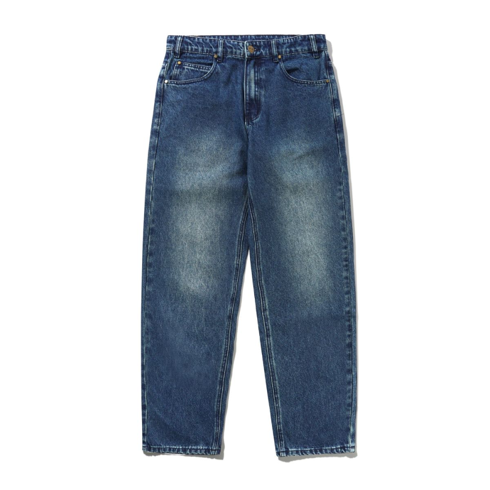 Butter Goods Straight Leg Denim Jeans Distressed Indigo
