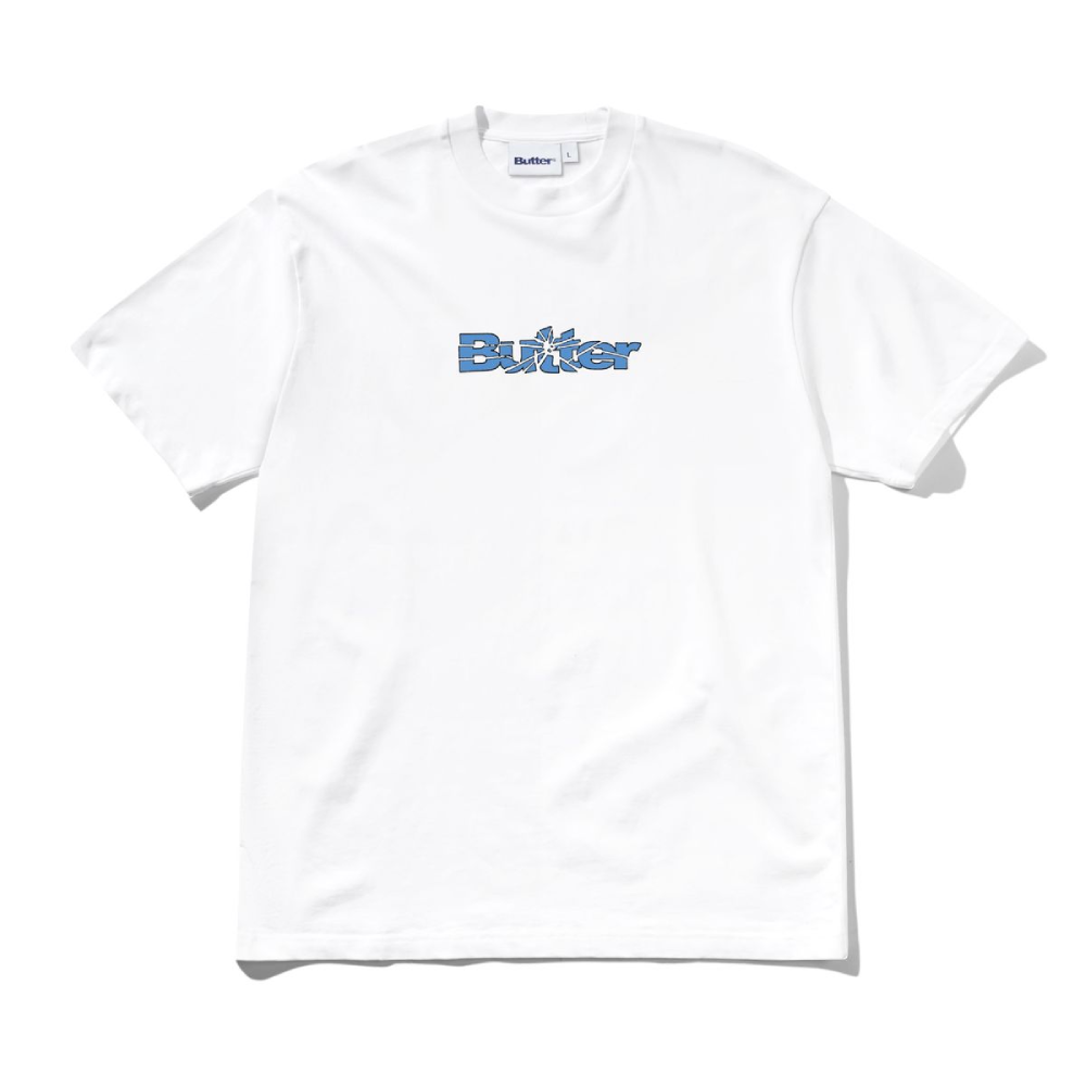 Butter Goods Smashed Logo T-Shirt White