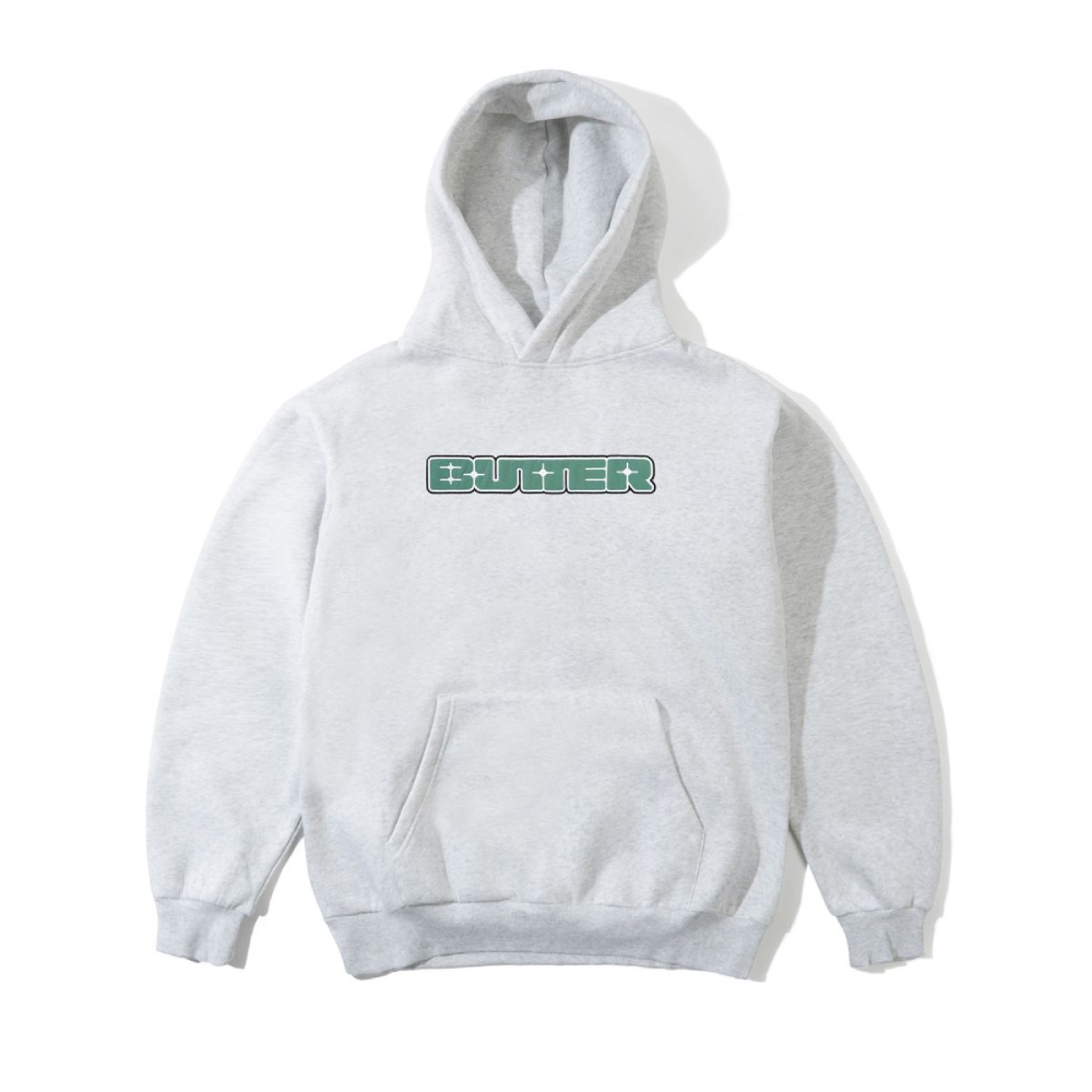 Butter Goods Glint Nylon Applique Pullover Hood Ash
