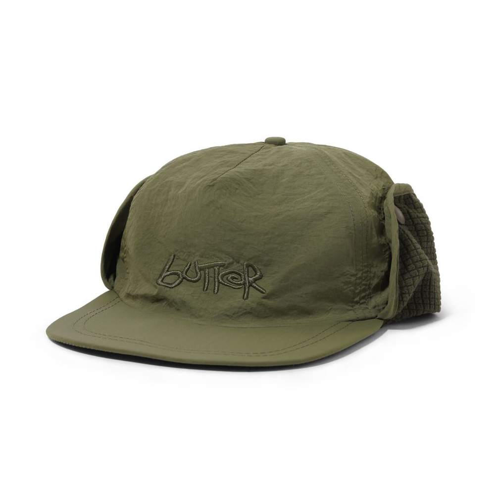 Butter Goods Abseil Earflap Cap Army