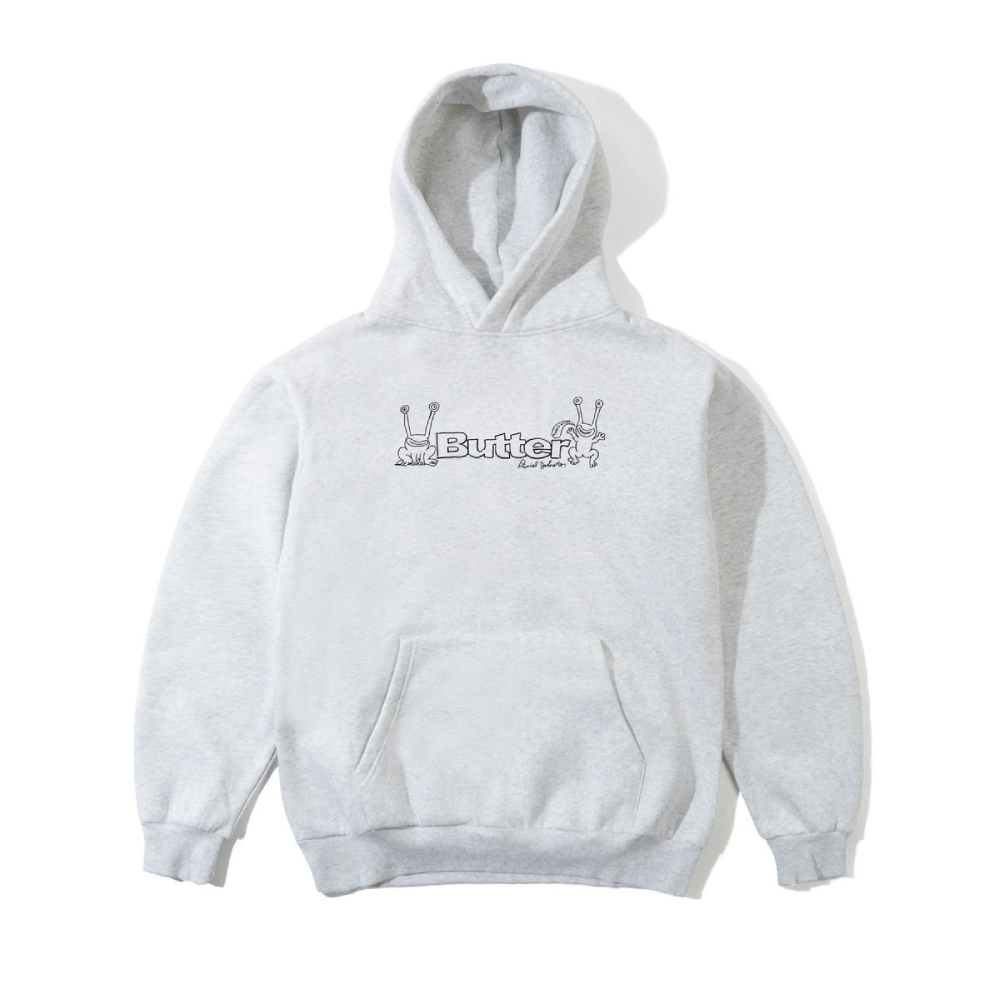 Butter Goods x Daniel Johnston Frog Logo Pullover Hood Ash