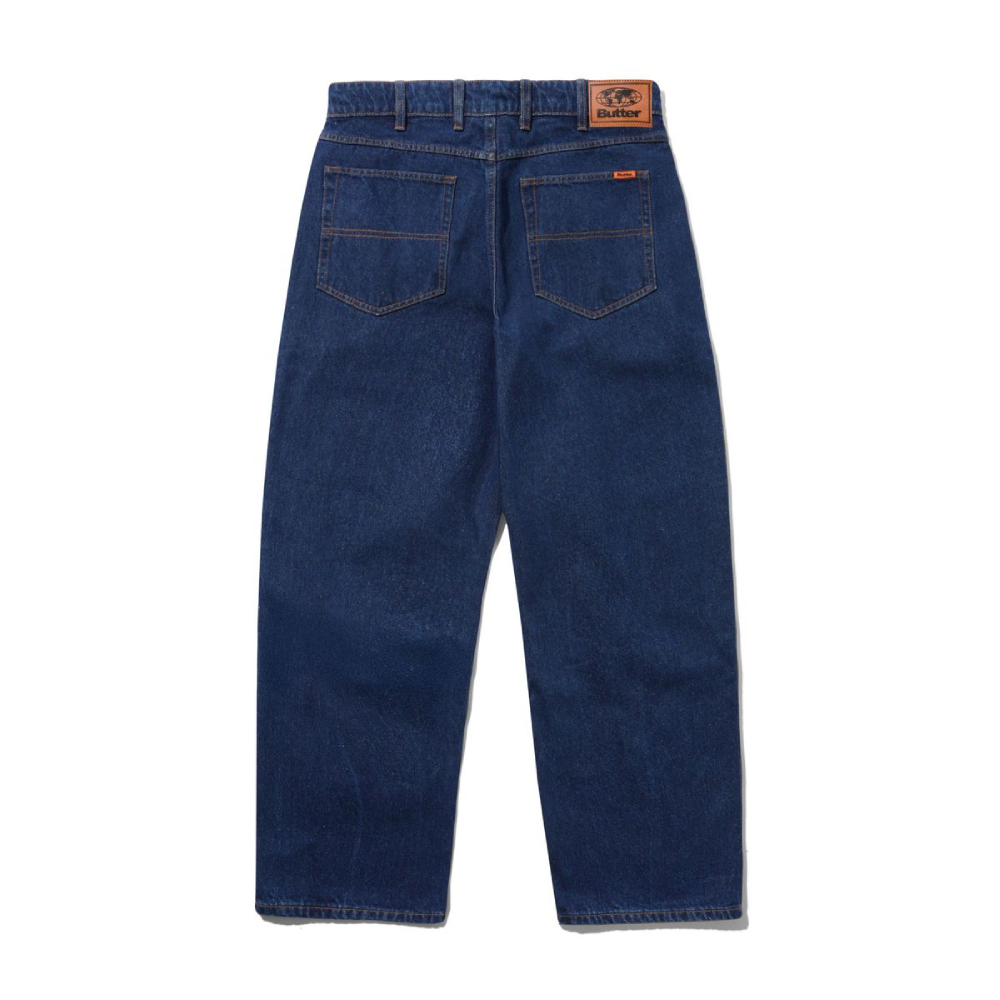 Butter Goods Relaxed Fit Denim Jeans Dark Indigo