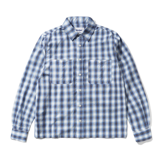 Butter Goods Shadowplaid Shirt Blue