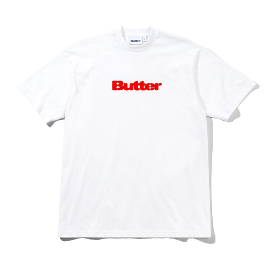 Butter Goods Stencil Logo T-Shirt White