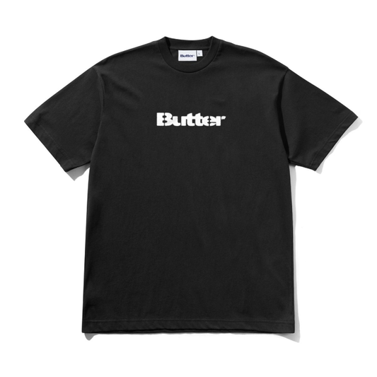 Butter Goods Stencil Logo T-Shirt Black