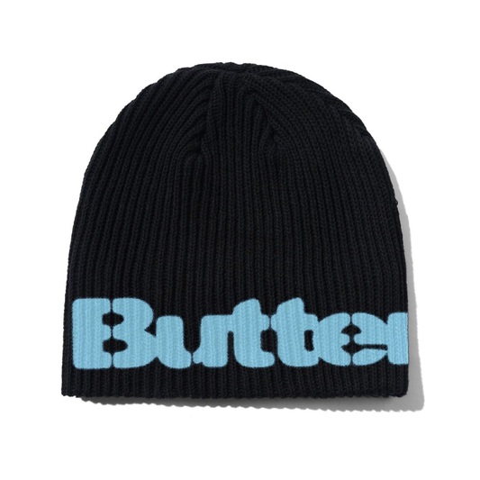Butter Goods Stencil Skully Beanie Black