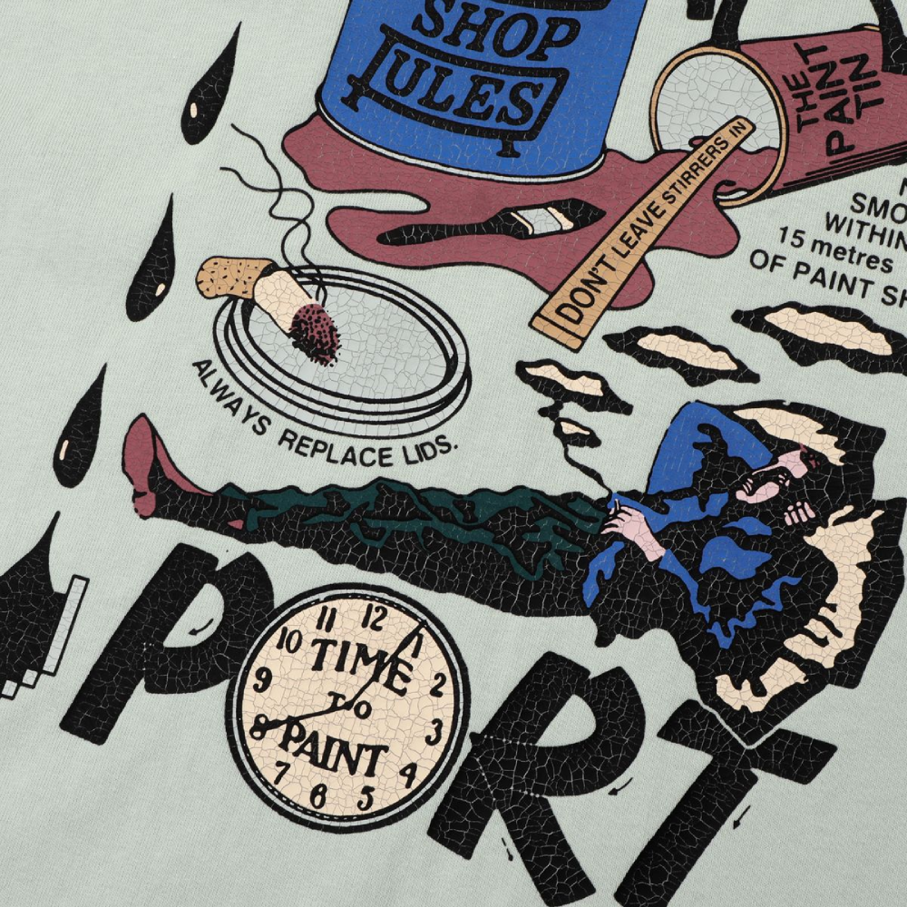 Pass~Port Shop Rules T-Shirt Harbour Grey