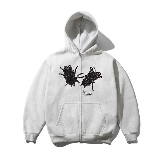 Butter Goods Again Zip-Thru Hood Ash
