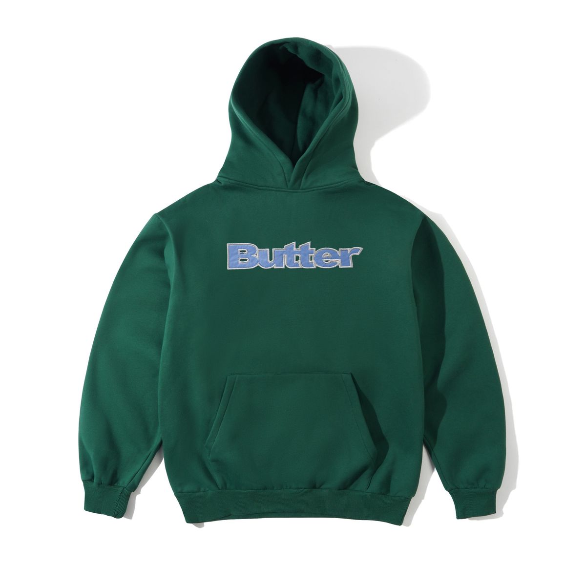 Butter Goods Satin Applique Pullover Hood Forest