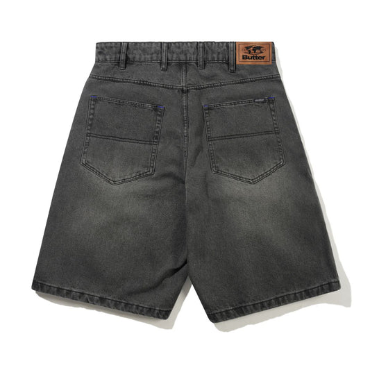 Butter Goods Baggy Denim Shorts Faded Black