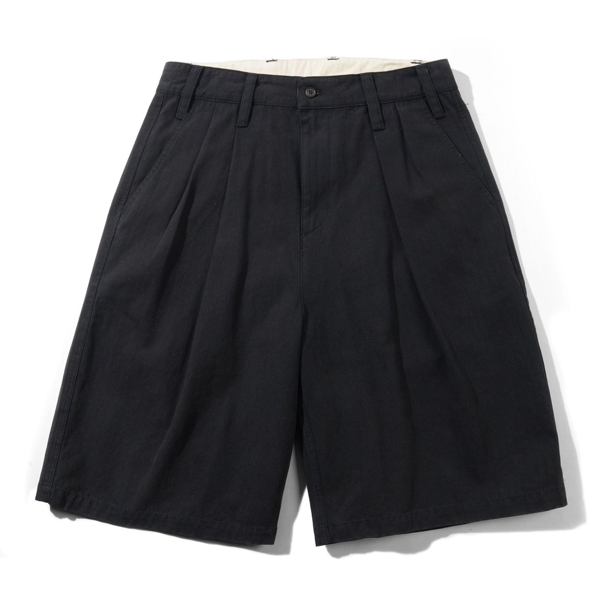 Butter Goods Pleated Shorts Washed Black