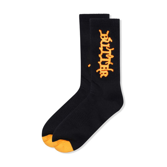 Butter Goods Serif Socks Black