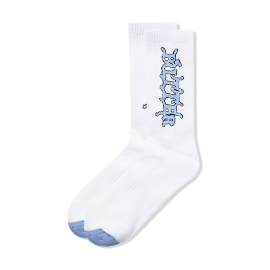 Butter Goods Serif Socks White