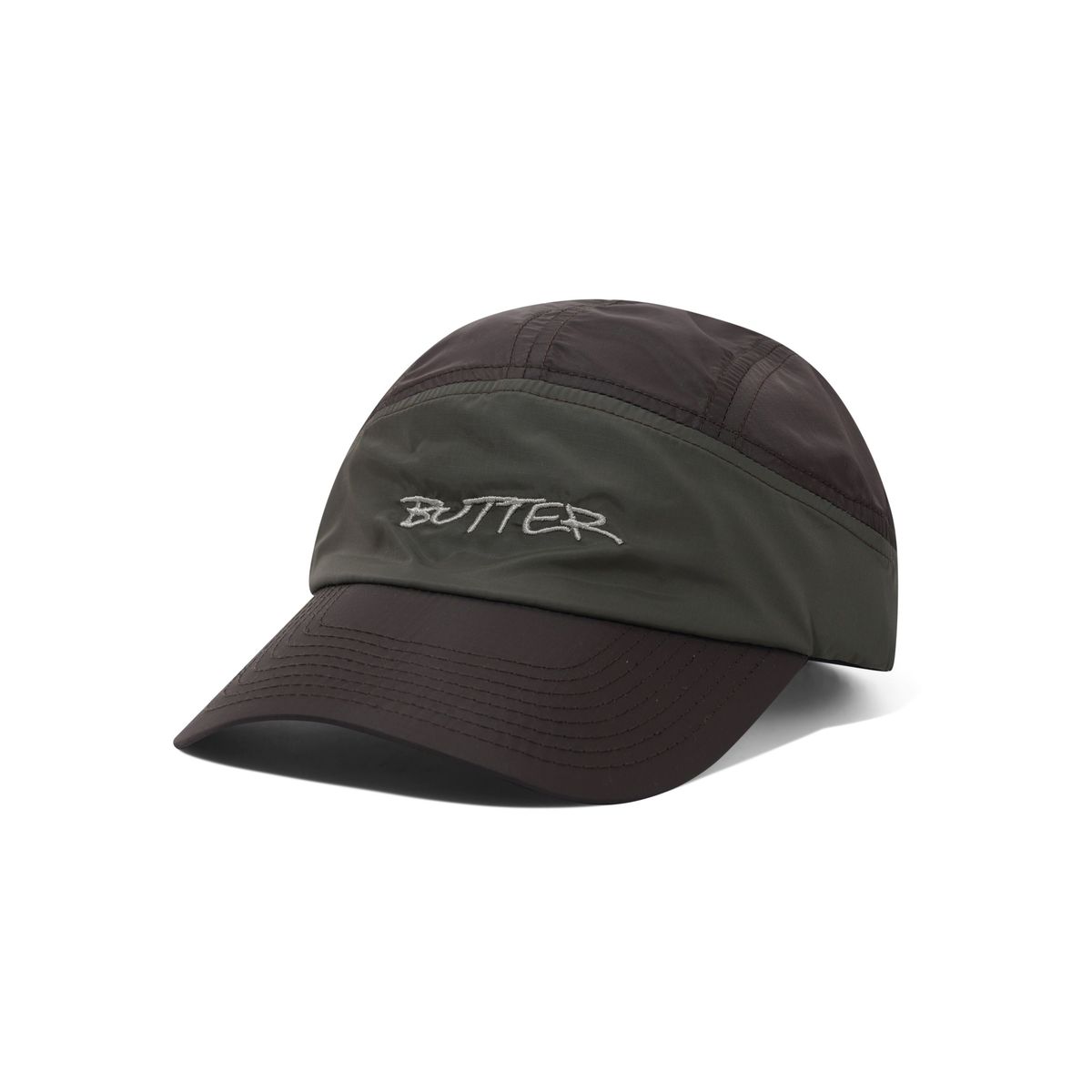 Butter Goods Stride Running Cap Army/Brown