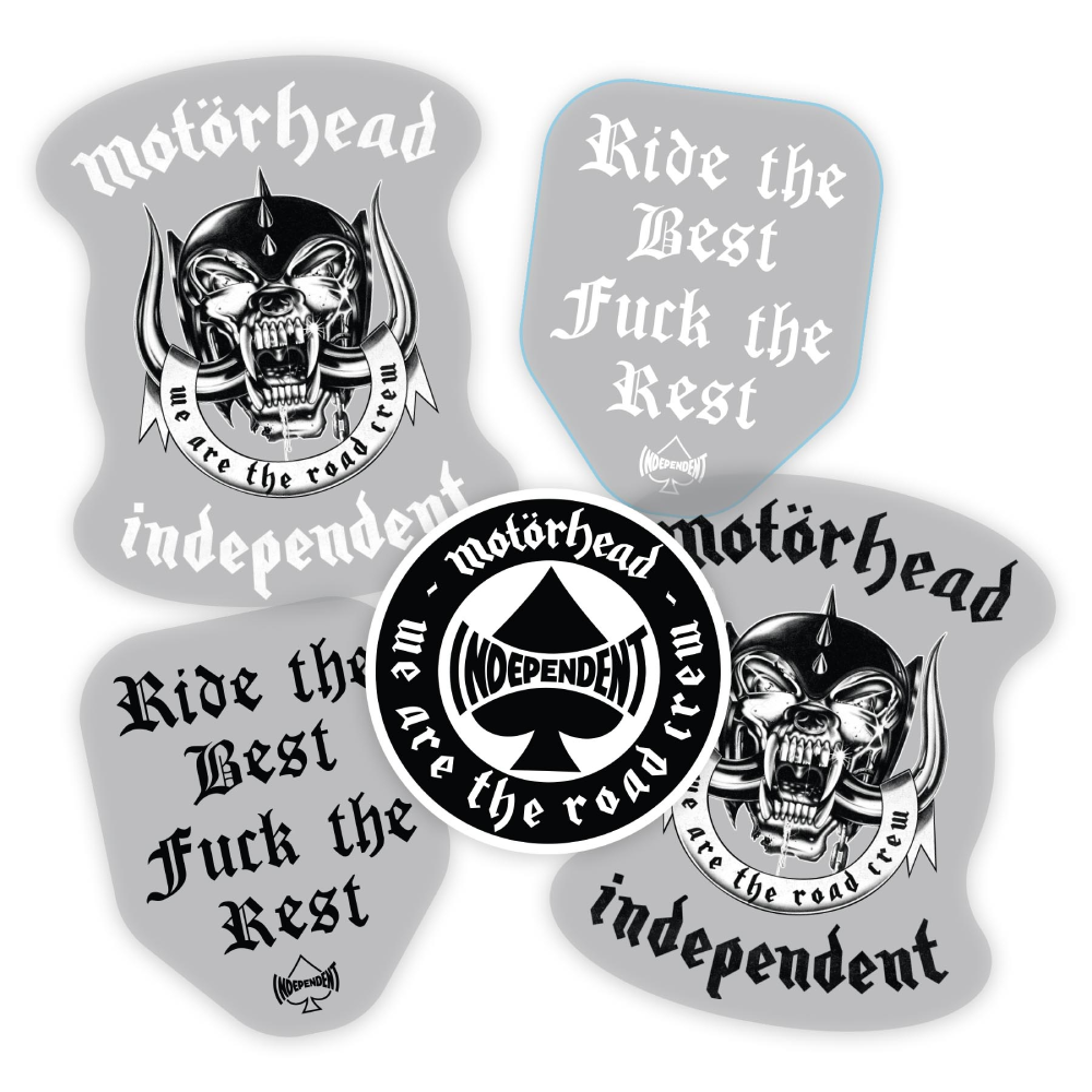 Independent Motorhead Assorted Sticker 5 Pack – The Skateboard Shop