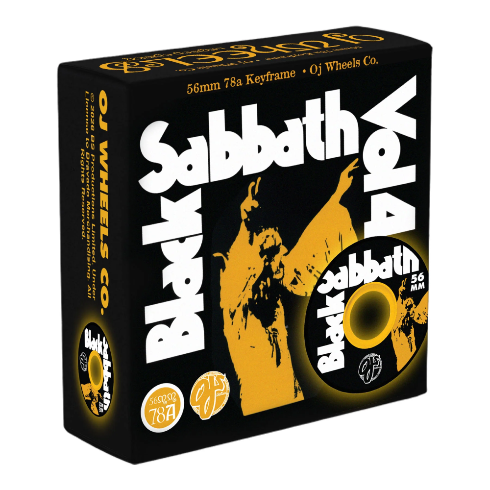 OJ x Black Sabbath Vol. 4 Key Frame Black 78a 56mm