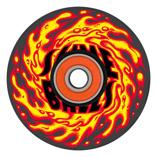 Slime Balls OG Slime Light Ups Flame Black 78a  66mm