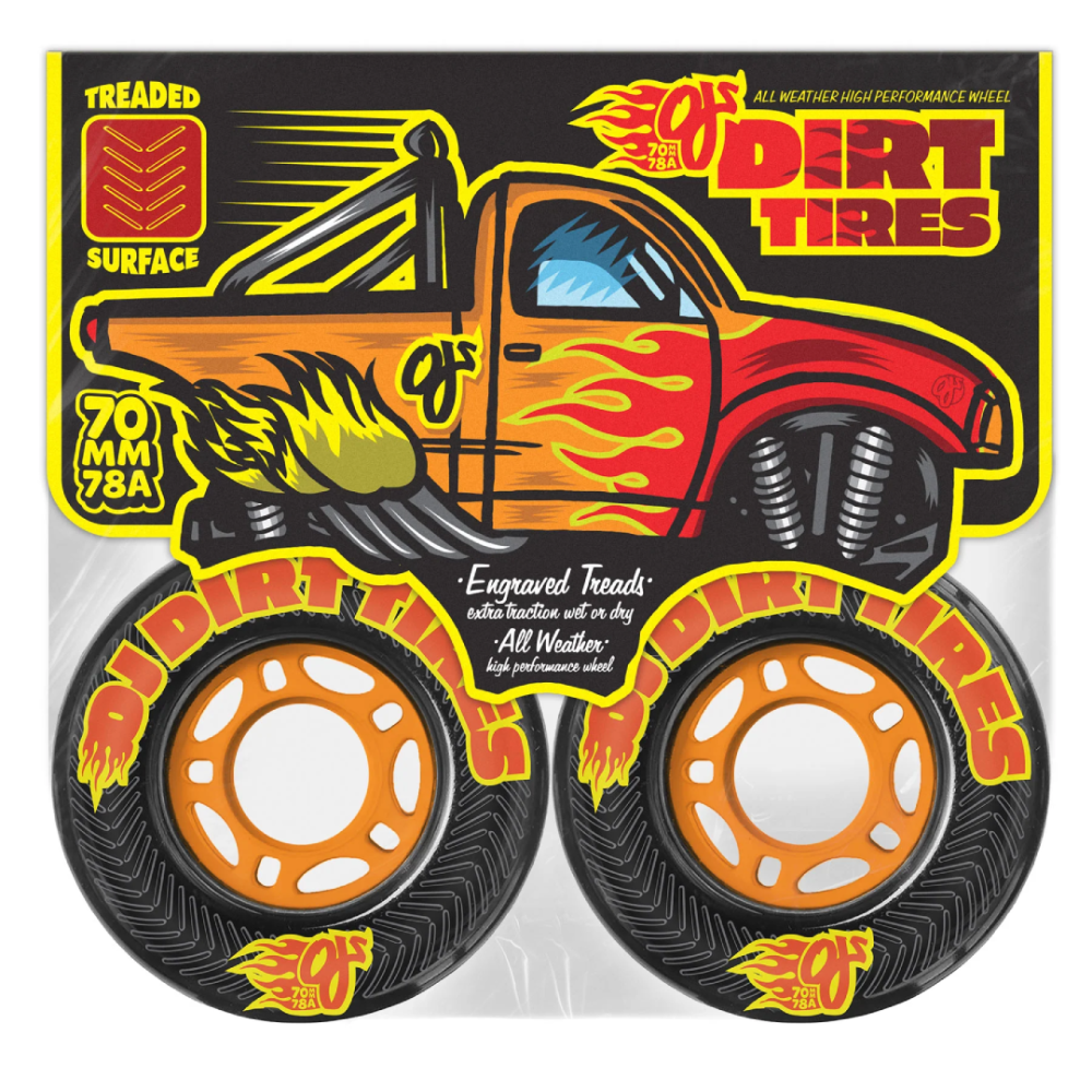 OJ Wheels Dirt Tires Black 78A 70mm