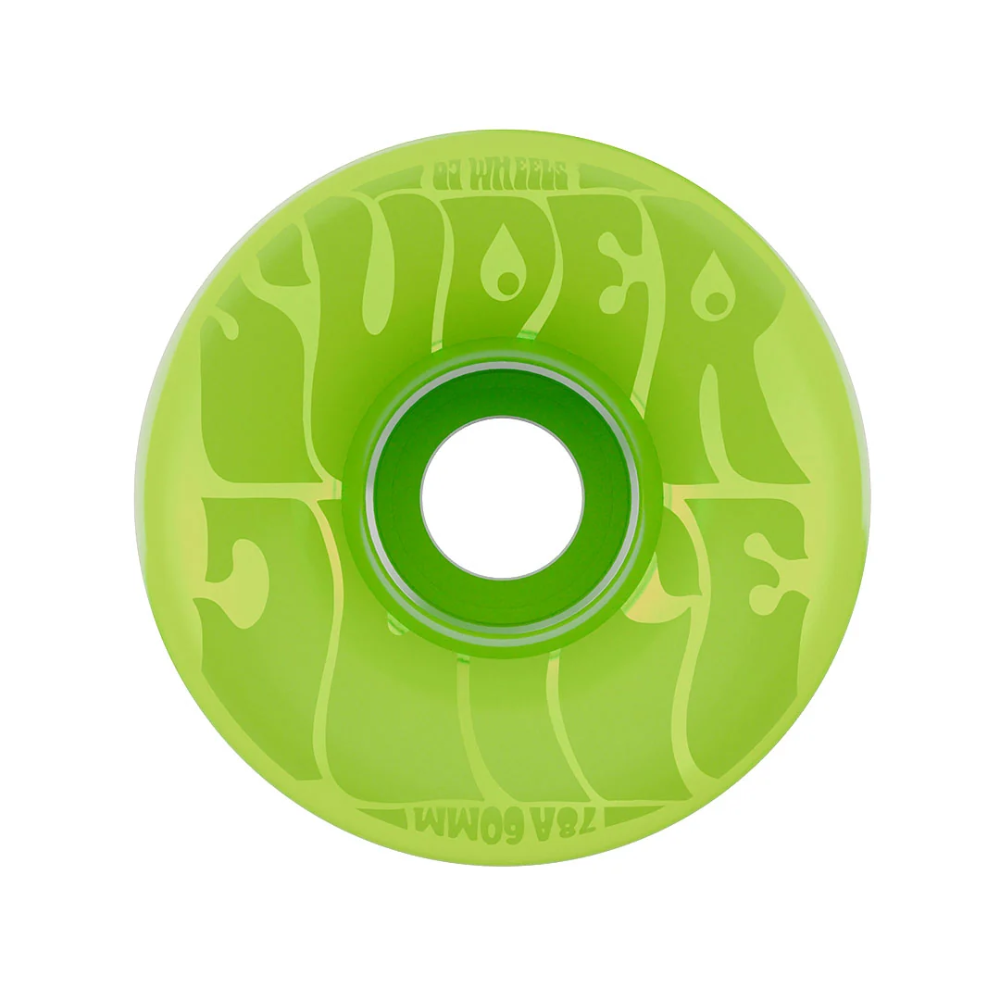 OJ Wheels Pink Bubble Gum Transparent Green Super Juice 78a 60mm