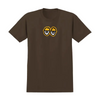 Krooked Eyes Logo Tee Chocolate/Gold
