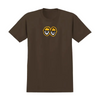 Krooked Eyes Logo T-Shirt Chocolate/Gold