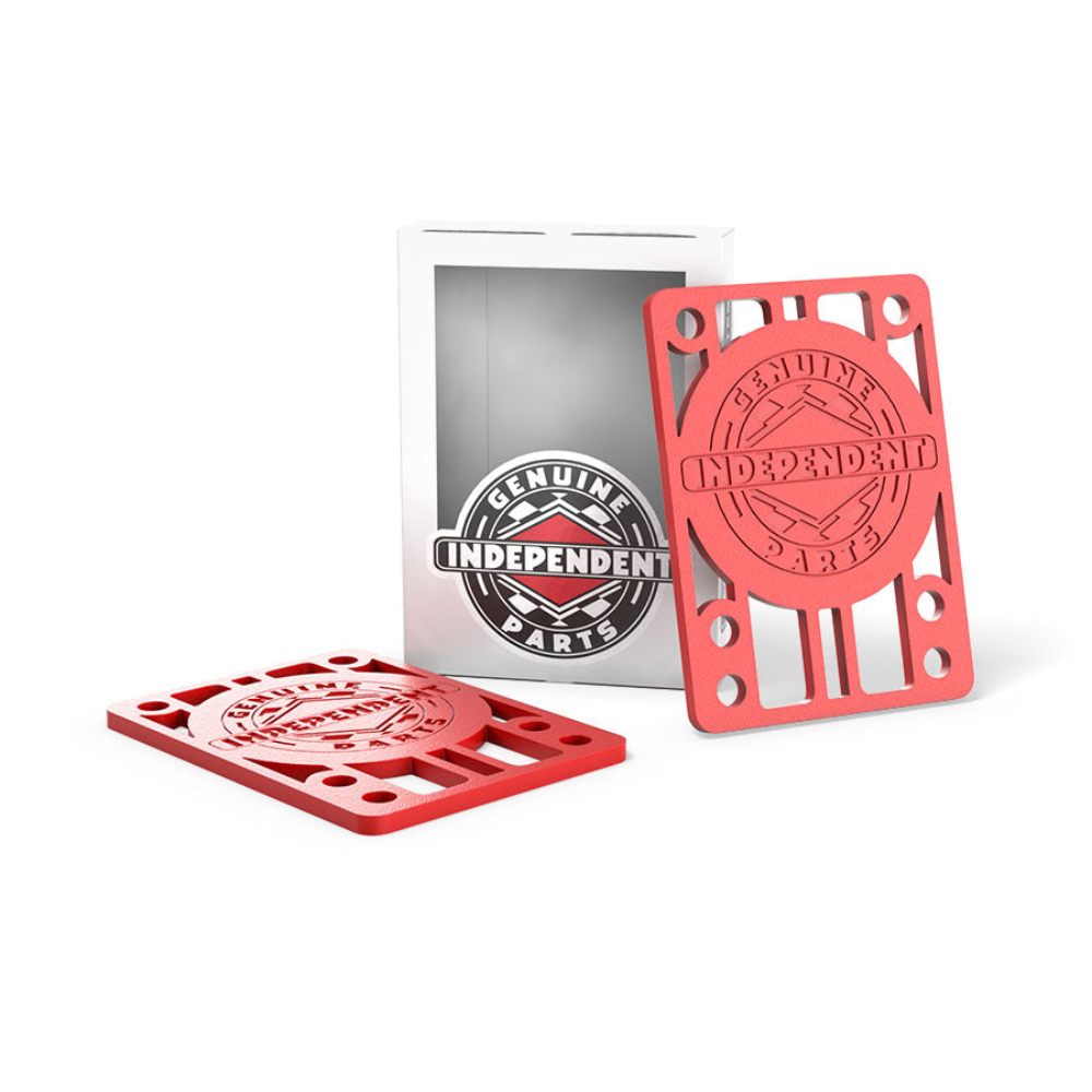 Independent 1/8 Risers Red 2 Pack