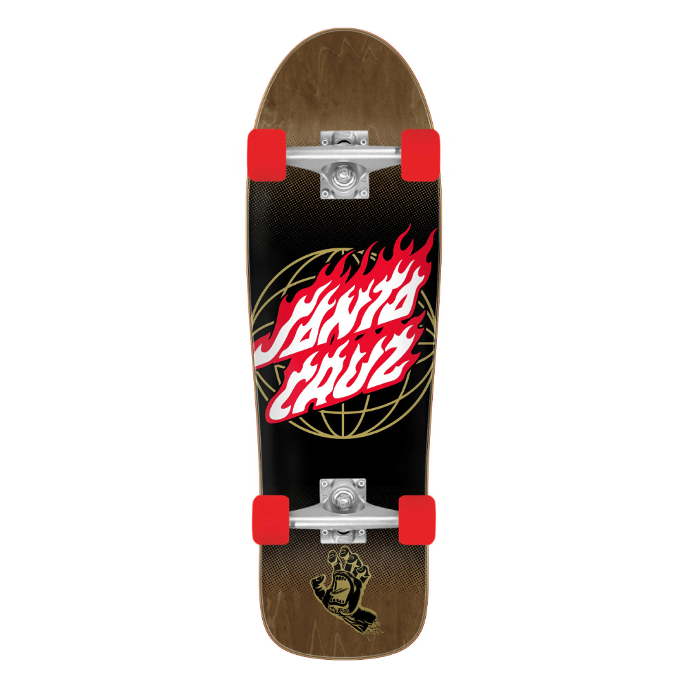 Santa Cruz Skateboards Global Flame Dot Cruiser 9.7