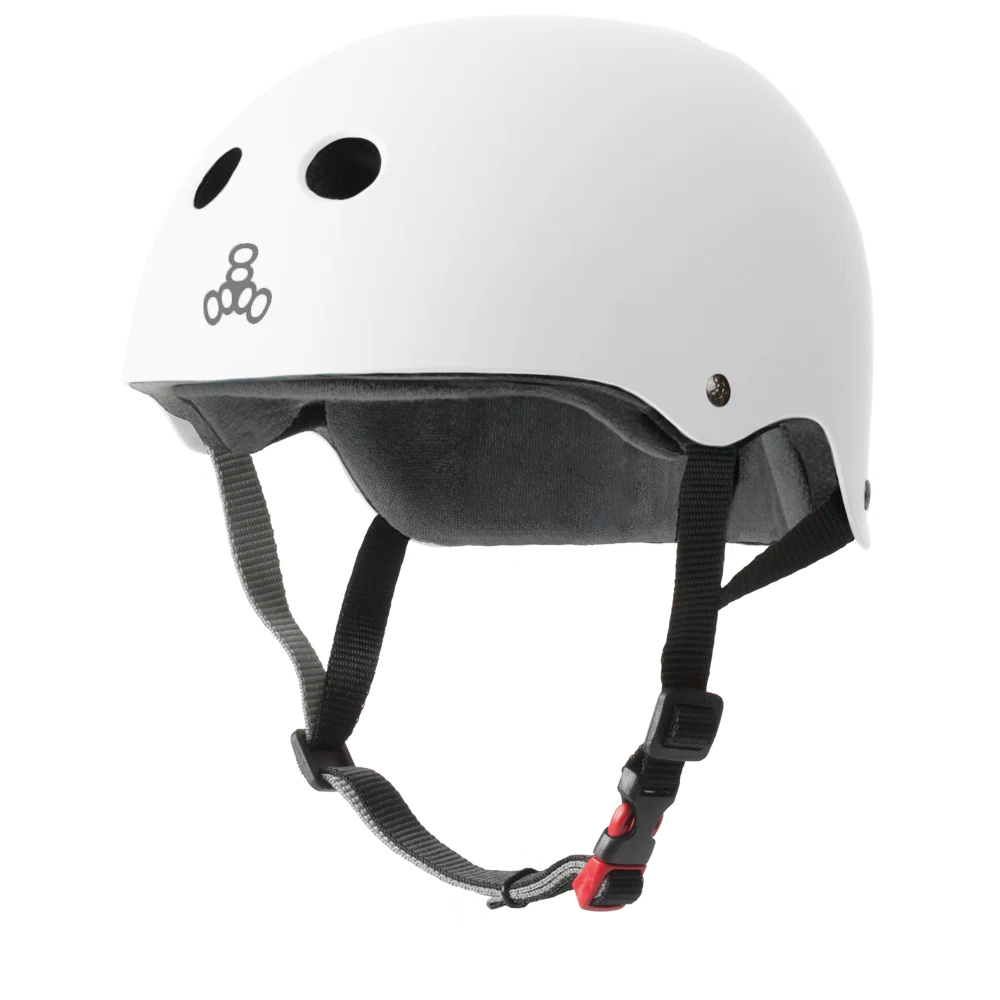 Triple 8 THE Certified Helmet SS White Matte