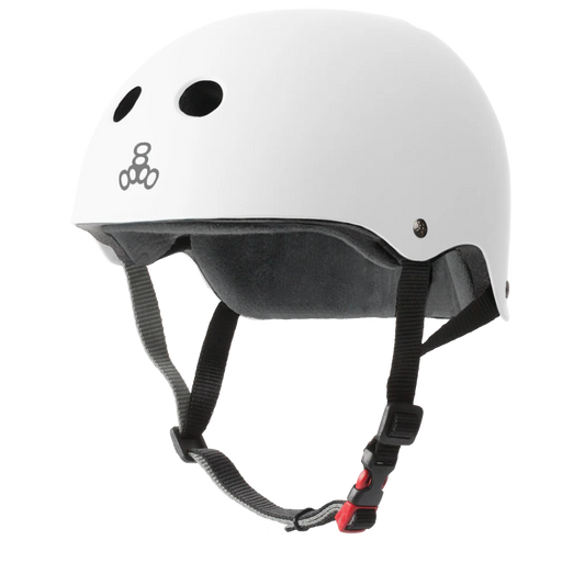 Triple 8 THE Certified Helmet SS White Matte