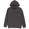 Spitfire Flying Classic Zip Up Hoodie Charcoal