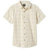 Brixton Crosby Plaid Woven Shirt Off White/Bison
